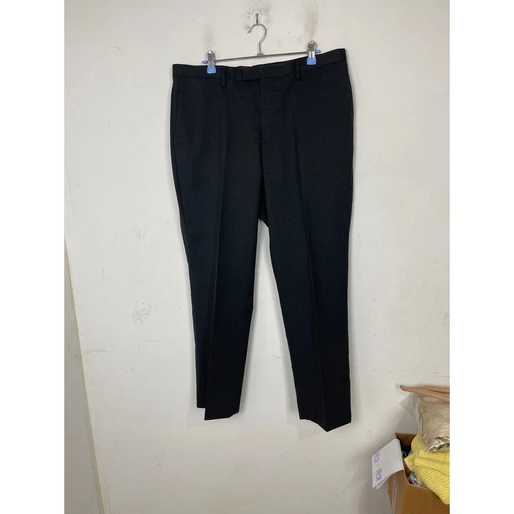 Banana‎ Republic Marzotto Super 120s Wool Slim Fit Dress Pants Charcoal 35x30